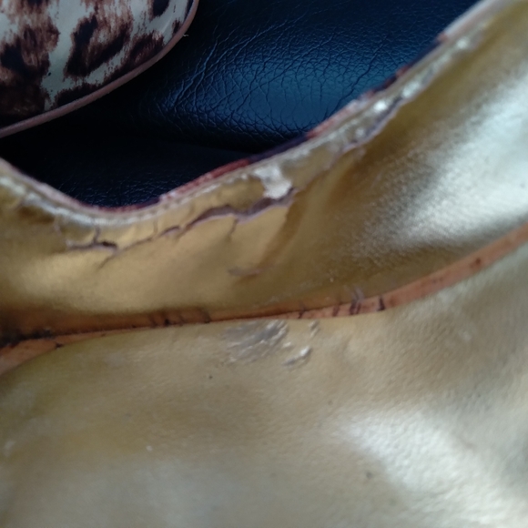 Guess cheetah print slingback peep toe heels 7.5 - Picture 5 of 9